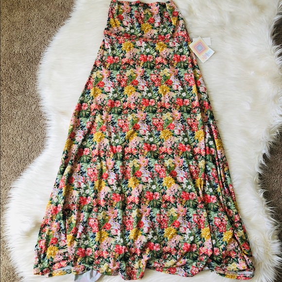 LulaRoe floral maxi skirt  💐 - Picture 2 of 5